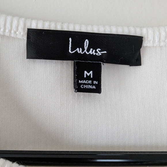 Lulu's Ivory Ribbed Tank Top - Picture 3 of 4